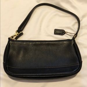 Vintage coach leather clutch purse
